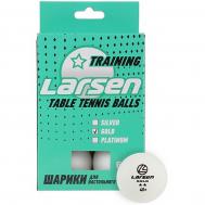 Шарики для настольного тенниса Gold 2 Star (6 шт.), ABS пластик  8332 белый LARSEN