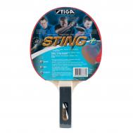 Ракетка для настольного тенниса  Sting 183637, для начин., накладка 1,5 мм ITTF, прямая.. ручка Stiga
