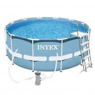 Бассейн каркасный  28726 (366х122см)+ насос-фильтр, лестница Intex