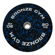 Диск бамперный 20кг  BGBMC20 камуфляж синий Bronze Gym