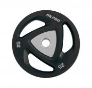 Диск олимпийский полиуретановый 25 кг  OK2037A-2500-G серый лого OKPRO