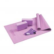Набор для йоги (коврик, 2 блока, ремень)  Yoga Set LS3240-VT фиолетовый Liveup