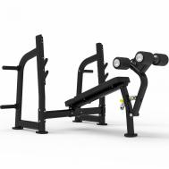 Олимпийская скамья с отрицательным наклоном для жима  ITF8204 Impulse!