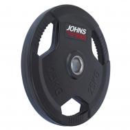 Диск обрезиненный 25кг  91010 -25В черный Johns