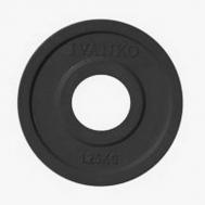 Диск обрезиненный 1,25кг  DR71023 -1,25В черный Johns