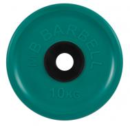 Диск олимпийский d51мм евро-классик  MB-PltCE-10 10 кг зеленый MB Barbell
