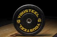 Диски для штанги  HI-TEMP 15кг с цветными вкраплениями YouSteel