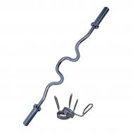 Гриф для штанги z-образный с замками L120 см D50мм  CT514 V-Sport