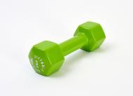 Гантель в виниловой оболочке 3 кг  FT-VWB-3 зеленый Original Fit.Tools