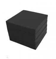 Мат № 11 (100х100х10) складной 4 сложение  2500000066023 черный КМС