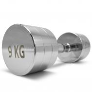 Гантель круглая хромированная 9 кг  PRO DBRND9PCEx2 2 шт UnixFit