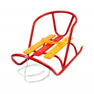 Санки кукольные без толкателя  СКУ1/АЛ алый Ника