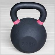 Гиря чугунная 32 кг  HK105-32 с цветными метками Hercules