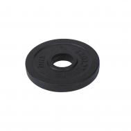 Диск тренировочный обрезиненный 2 кг  VICTORY черный DHS