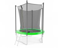 Батут  Trampoline Stock JUMP4FUN, с внутренней защитной сеткой TRA22FUJ4F-603 салатовый DFC