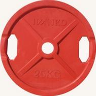 Диск обрезиненный 25кг  DR71022 - 25С цветной Johns