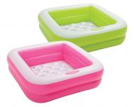 Детский надувной бассейн 86х86х25см  Игровая коробка, с надувным дном 57100 Intex