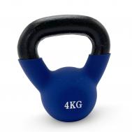 Гиря виниловая 4 кг  KBVIN4BL Blue UnixFit