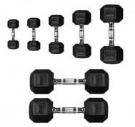 Гантель 12,5кг  Rubber Encased Hex Dumbbells 4137-12,5\BK-12-00 Perform Better