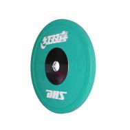 Диск тяжелоатлетический соревновательный 10 кг  Olympic зеленый DHS