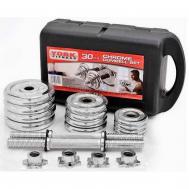 Набор гантелей в кейсе 30 кг York H09939 хром Nobrand