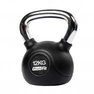 Гиря обрезиненная с хромированной ручкой 12кг Profi-Fit