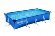 Каркасный бассейн прямоугольный 400х211х81см  Steel Pro 56405 Bestway
