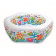 Бассейн Океанский риф с надувным дном 191х178х61см  56493 Intex