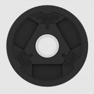 Диск олимпийский обрезиненный 2,5 кг  BGPLR025 Bronze Gym