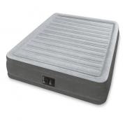 Надувная кровать  Comfort-Plush 137х191х33см, встроенный насос 220V 67768 Intex
