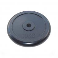 Диск обрезиненный 10кг  71019-10B-26 чёрный Johns