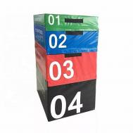 Комплект плиометрических боксов 90х75см высотой 15-30-45-60 см  OK0049F (15.30.45.60) OKPRO