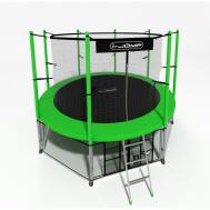 Батут  Classic 10FT 306 см с нижней сетью и лестницей зеленый i-JUMP