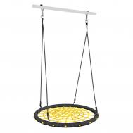 Качели  ГНЕЗДО-СЕТКА d100см 1.Д-26.16 черный\желтый Romana