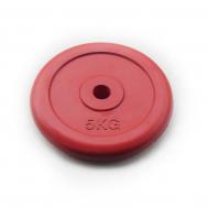 Диск обрезиненный 5кг  71019-5С-26 красный Johns