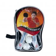 Набор для настольного тенниса, 2 ракетки и 2 мяча с сумкой-чехлом  CK-307 Double Fish