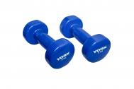 Гантель виниловая 3.0кг  DB200 синяя York