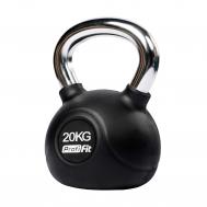 Гиря обрезиненная с хромированной ручкой 20кг Profi-Fit