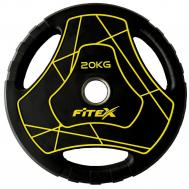 Диск Олимпийский 20кг полиуретановый с ручками  LP-20 Fitex
