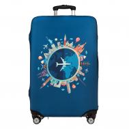 Др.Коффер LC-004L lt-blue чехол для чемодана Dr.Koffer