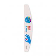 Пилка для ногтей профессиональная  (белая, полукруг, 180/240)  CRUSH! Oh, my