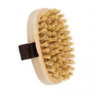 Буковая щетка с ремешком и щетиной кабана для сухого массажа Grosheff