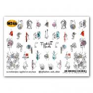 Слайдер дизайн для ногтей "Абстракция" FASHION NAILS