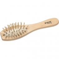 Щетка "Эко" массажная с деревянным штифтом, овальная малая DEWAL BEAUTY