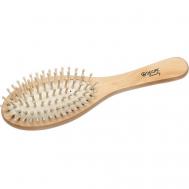 Щетка "Эко" массажная с деревянным штифтом, овальная DEWAL BEAUTY