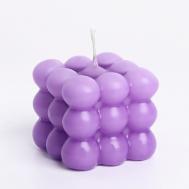 Свеча фигурная в подарочной коробке "Бабл куб" БОГАТСТВО АРОМАТА