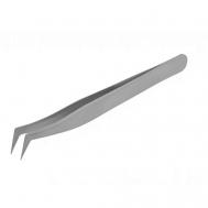 Пинцет для снятия ресниц модель топорик САТИН НИКЕЛЬ KAIZER PRO