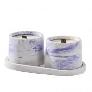 Свечи в бетоне на подставке "Лофт" БОГАТСТВО АРОМАТА