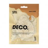 Спонж из конняку CLEAN 2 в 1 с пилинг эффектом deco