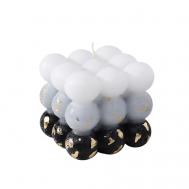 Свеча фигурная ароматическая с поталью "Бабл куб" БОГАТСТВО АРОМАТА